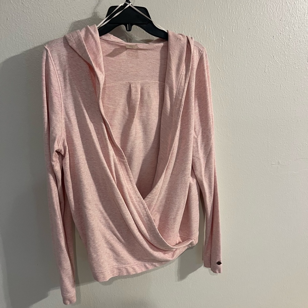 CALIA by Carrie Underwood Light Pink Hooded Wrap Sweatshirt